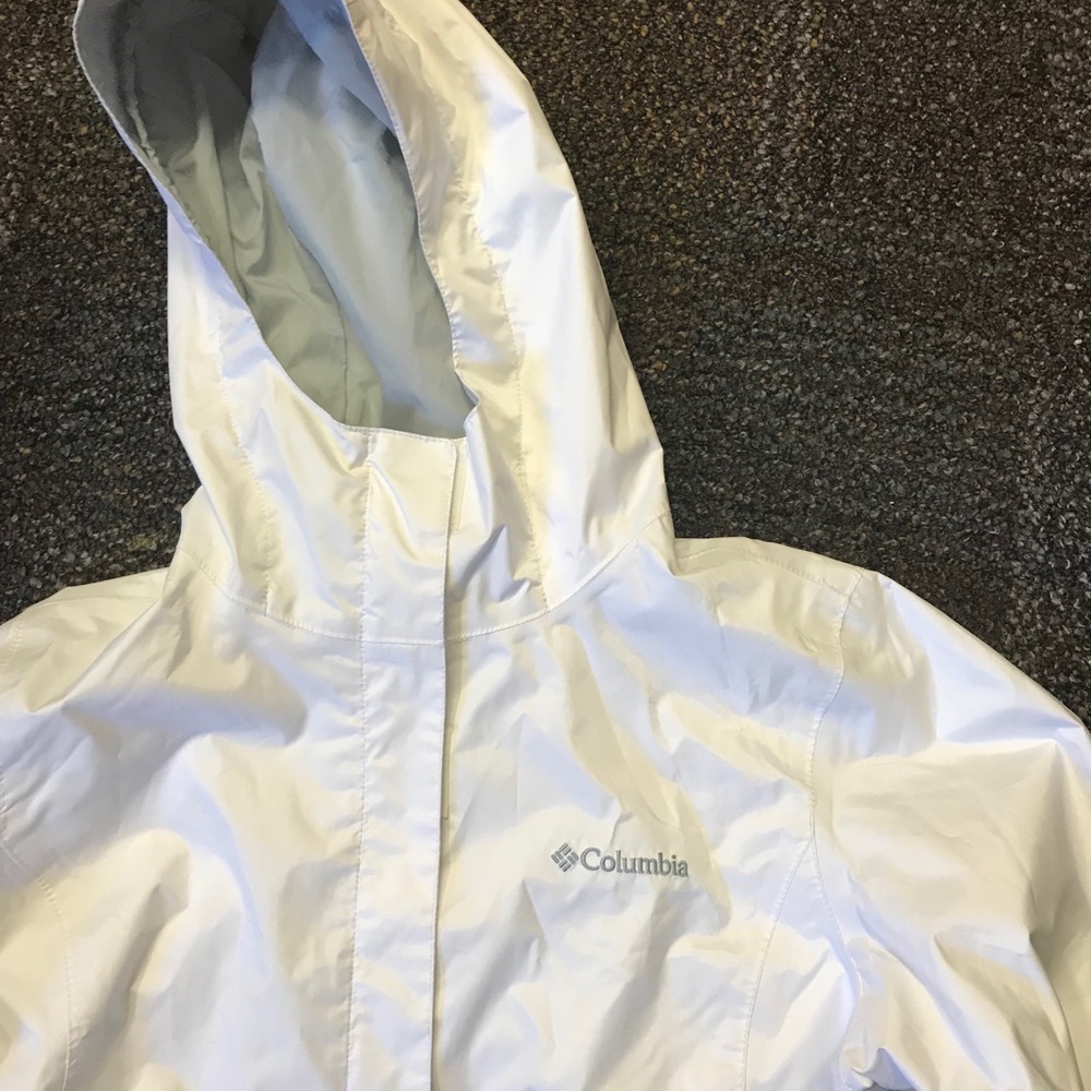 White Columbia rain jacket